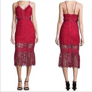 Gorgeous red lace dress